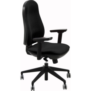 Sedia operative eco smart modello ARIEL UNISIT - ignifugo - braccioli opzionali - Nero-0