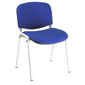 Sedie attesa ufficio Agata DADO UNISIT - ignifugo - Bianco - Blu - D5B/2/IB (conf.2)-0