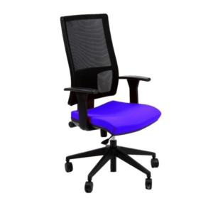 Sedia da ufficio con ruote NEREIDE UNISIT - fili di luce - Blu - NDA/F11-0