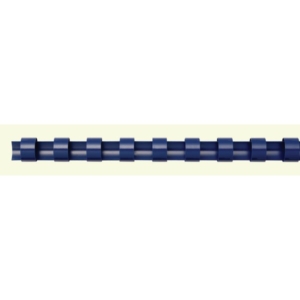 Dorsi plastici a 21 anelli Fellowes - 22 mm - 180 fogli - Blu - 5347903 (conf.50)-0