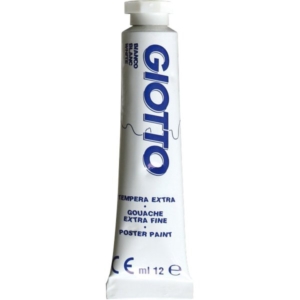 Tubetti tempera GIOTTO - 12 ml - Bianco - 3520 01 (conf.6)-0