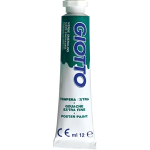 Tubetti tempera GIOTTO - 12 ml - Verde smeraldo - 3520 14 (conf.6)-0