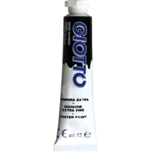 Tubetti tempera GIOTTO - 12 ml - Nero Avorio- 3520 24 (conf.6)-0