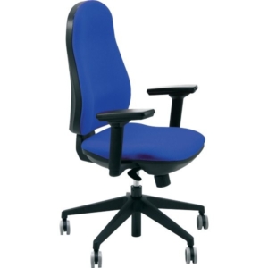Sedia operativa eco smart modello ARIEL UNISIT - ignifugo - braccioli opzionali - Blu-0