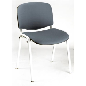 sedia da attesa ignifuga di colore grigio