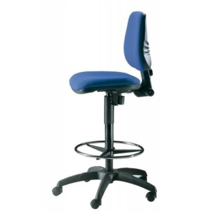 sgabello tecnico blu in polipropilene