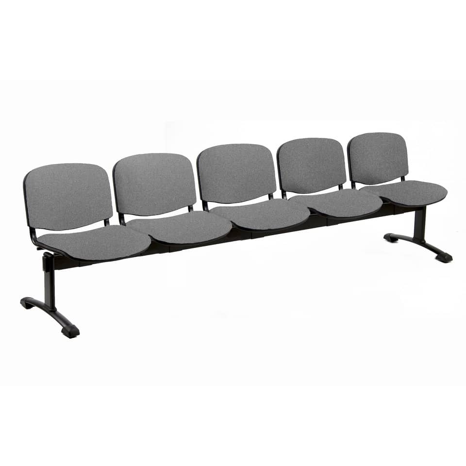 Panca 5 posti - Agata DADO UNISIT - ignifugo - Antracite - D55P/IT-0 - Loveoffice