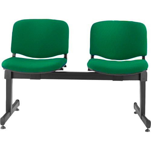 Panca 2 posti verde in polipropilene - Loveoffice