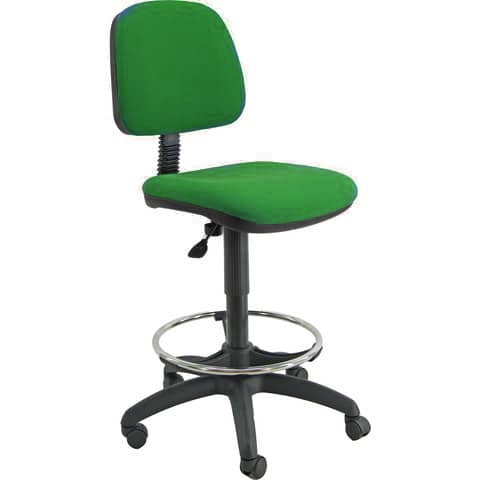 Sgabello tecnico con poggiapiedi telescopico ESOS 4 UNISIT - polipropilene - Verde -0 - Loveoffice
