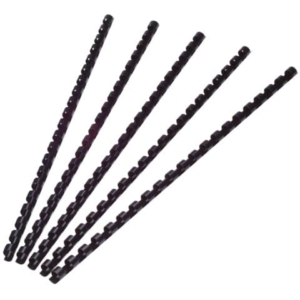 Dorsi a spirale Q-Connect A4 Nero 6 mm - fino a 25 fogli (conf.100)-0