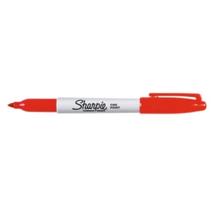 Pennarelli indelebili Rossi - Pennarelli Sharpie Fine - 1 mm (conf.12)-0