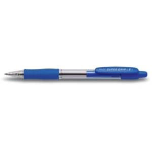 Penna a sfera a scatto Supergrip Pilot - 0,7 mm - Blu-0