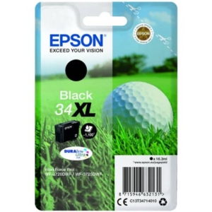 Originale Epson Ink-jet C13T34714010 Cartuccia Pallina da golf Durabrite Ultra 34XL - 16,3 ml Nero-0