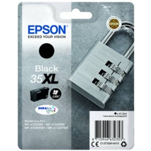 Originale Epson Ink-jet C13T35914010 Cartuccia Lucchetto Durabrite Ultra 35XL - 41,2 ml Nero-0