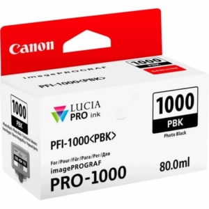 Cartuccia Canon Originale Ink-jet 0546C001 Cartuccia PFI-1000PBK - 80 ml - Nero foto-0