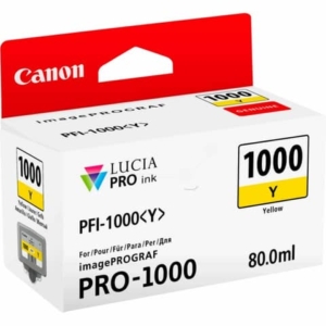 Cartuccia Canon Originale Ink-jet 0549C001 Cartuccia PFI-1000Y - 80 ml - Giallo -0