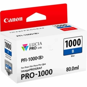 Cartuccia Originale Canon Ink-jet 0555C001 - PFI-1000B - 80 ml - Blu-0