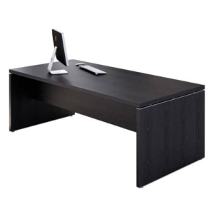 Scrivania direzionale Nera - Nero venato - 210x90x74 cm-0