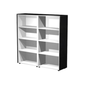 Coppia mobili medioalti a giorno Artexport Flora Nero venato - L163 P43 H158,2 cm - 937C/8-0