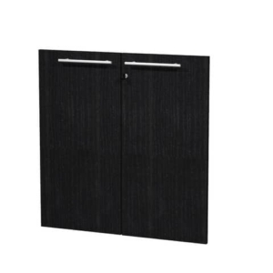 Coppia ante in melaminico per mobile basso Artexport Flora Nero venato - L80 H77 SP. 1,8 cm - 91067M/8-0