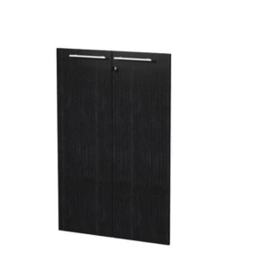 Coppia ante melaminico mobile medio Artexport Flora Nero venato - L80 H115,4 SP. 1,8 cm - 91069M/8-0
