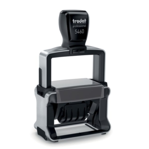 Datario autoinchiostrante Professional 4.0 Trodat 5460 - in acciaio 56x33 mm Nero - 3+3 righe-0
