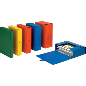 Scatole portaprogetti Eurobox Esselte - Dorso 15 cm - 25x35 cm - Blu (conf.5)-0