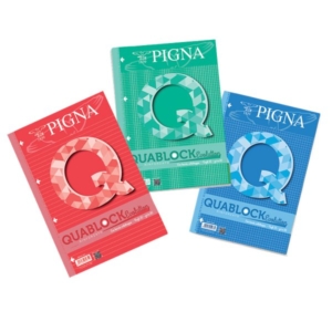 Blocchi Quablock Evolution Pigna - A4 - 1R - 40 fogli (conf.5)-0