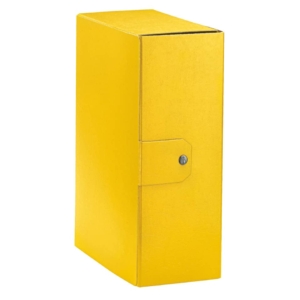 Scatole portaprogetti Eurobox Esselte - Dorso 12 cm - 25x35 cm - Giallo (conf.5)-0