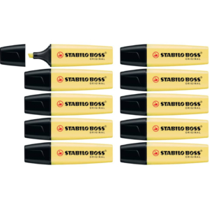 Evidenziatori Stabilo Boss Pastel - banana (conf.10)-0