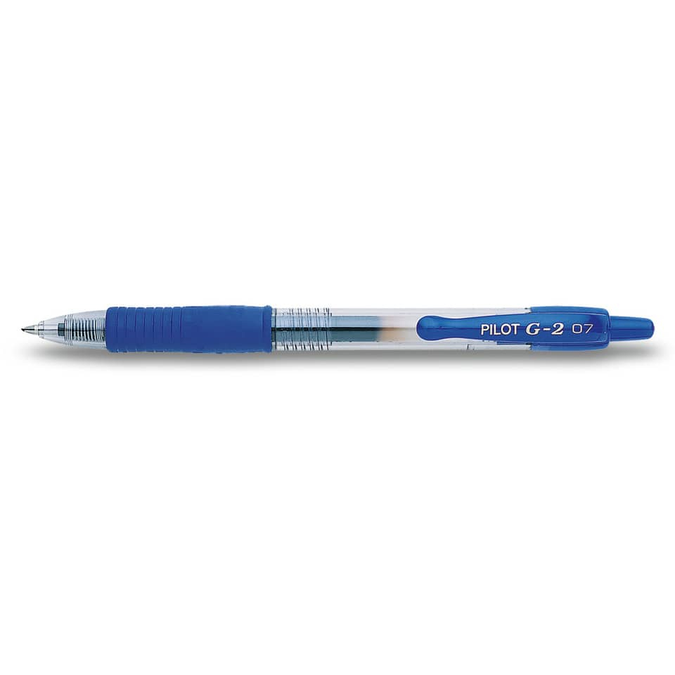 Penne Gel a scatto Pilot G-2 - 0,7 mm - Blu (conf.20)-110568 - Loveoffice