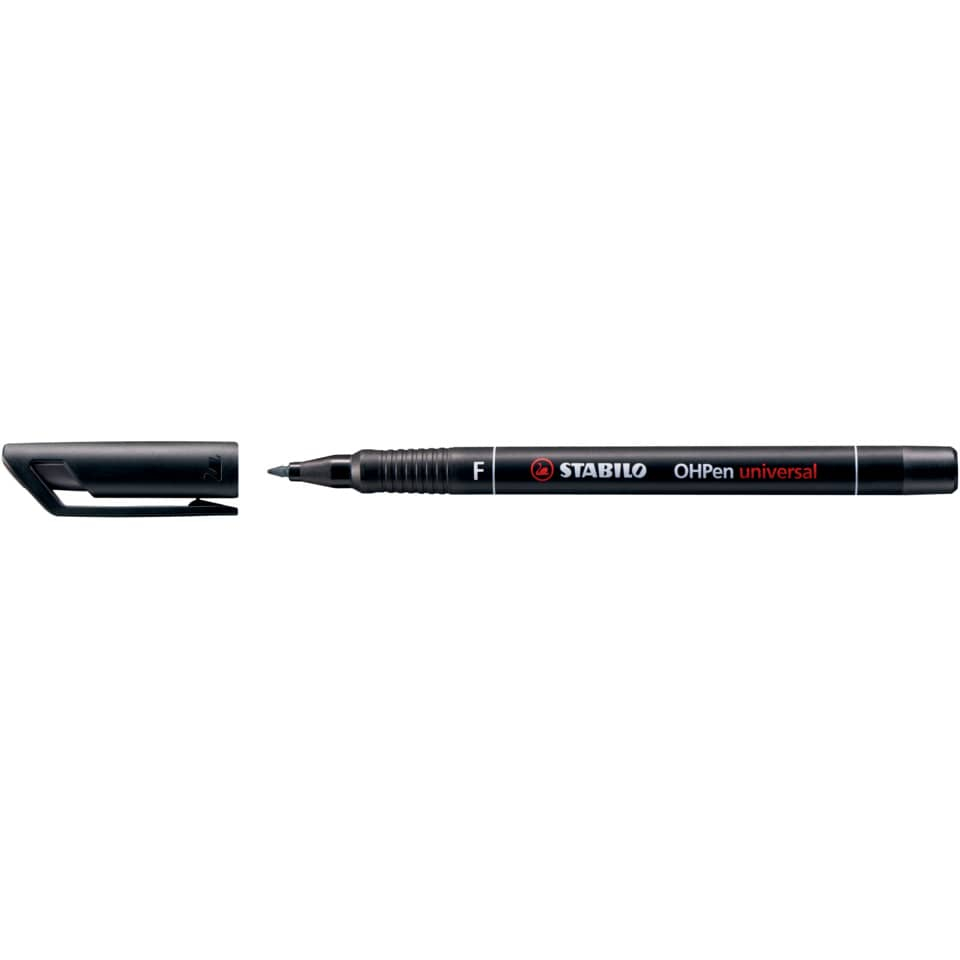 Stabilo Pennarelli indelebili Neri - Stabilo OHPen Universal - fine - 0,7 mm (conf.10)-184725 - Loveoffice