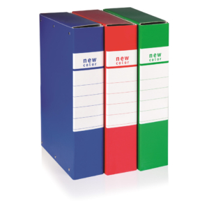 Scatole portaprogetti Blu con 3 bottoni Brefiocart NEW COLOR 25x35 cm Dorso 4 cm (conf.5)-0