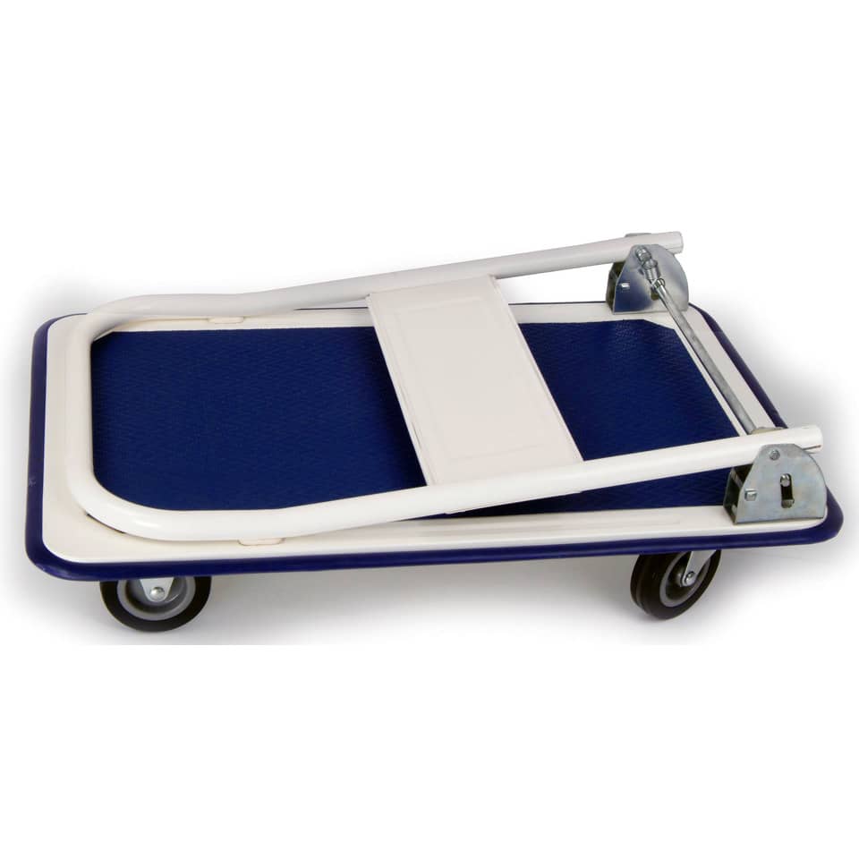 Carrello portapacchi Serena Group in lamiera rinforzata Bianco/blu-79978 - Loveoffice