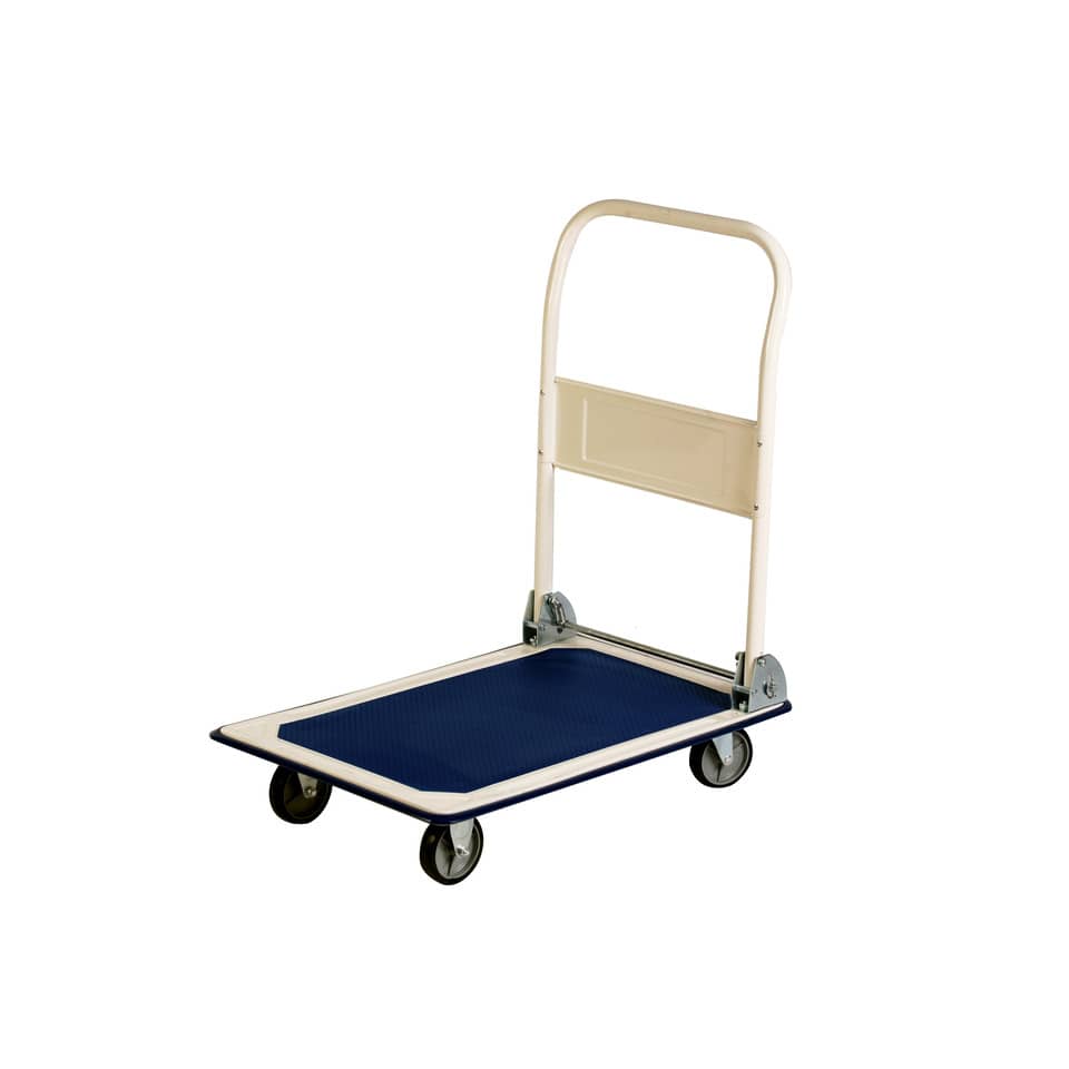 Carrello portapacchi Serena Group in lamiera rinforzata Bianco/blu-79977 - Loveoffice