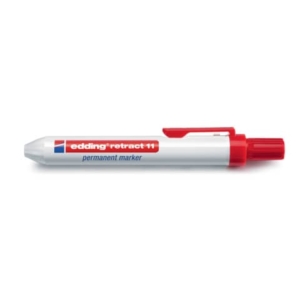 Pennarello indelebile Edding Retract 11 punta conica 1,5-3 mm Rosso 4-11002-0