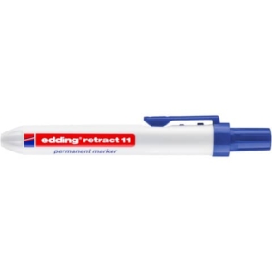 Pennarello indelebile Edding Retract 11 punta conica 1,5-3 mm Blu 4-11003-0