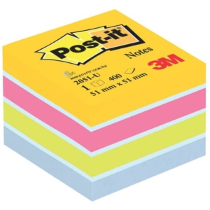 Foglietti riposizionabili colorati Post-it® Notes Minicubo Ultra Assortito - 51x51 mm - 2051-U (400 foglietti)-0