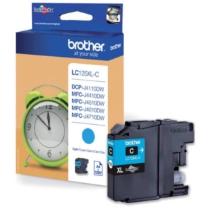 Cartuccia Ink-jet Originale alta resa LC-125 Brother Ciano LC-125XLC-0