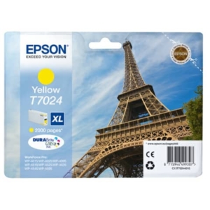 Cartuccia Ink-jet Originale alta capacità ink pigmentato blister RS T7024 Epson Giallo C13T70244010-0