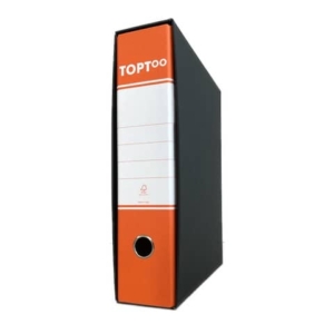Registratori protocollo TOPToo con custodia Dorso 8 cm Arancio 23x33 cm (conf.6)-0