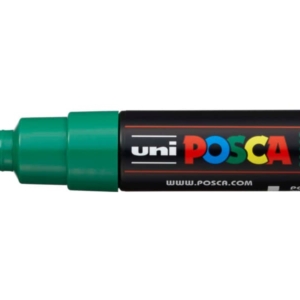Pennarello Uniposca Verde a tempera Uni-Ball punta a scalpello 8 mm-0