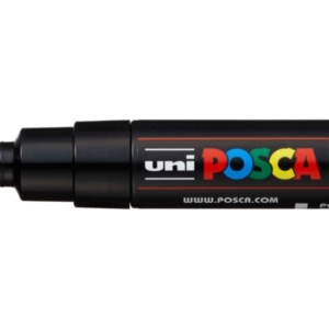 Pennarello Uniposca Nero a tempera Uni-Ball punta a scalpello 8 mm-0