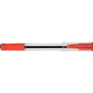Penna a sfera Q-Connect Delta punta 0,7 mm - Rosso-0