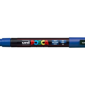 Pennarello Uniposca a tempera - Uniposca Blu scuro Uni-Ball - punta fine tonda - 0,9-1,3 mm - M - PC3M B-0