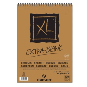 Album spiralato Canson - XL - Extra White Bianco 90 g/m² 120 fogli A4 C200787500-0