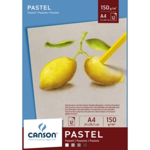 Blocco collato lato corto Canson Dessin Couleur Bianco, Nero, Grigio chiaro 150 g/m² 12 fogli A4-0