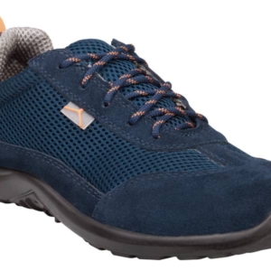 Scarpe da lavoro Delta Plus basse Miami S1P - poliestere mesh e pelle scamosciata Blu - Taglia 41 - COMOSPBL41-0