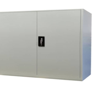 Armadio in metallo KUBO Bertesi 1 vano / 1 ripiano  Grigio - Bianco L100xP45xH90 cm-0