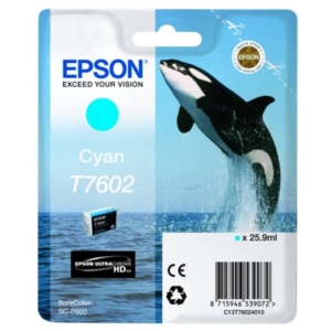 Cartuccia Ink-jet T7602 Epson Originale Ciano C13T76024010-0